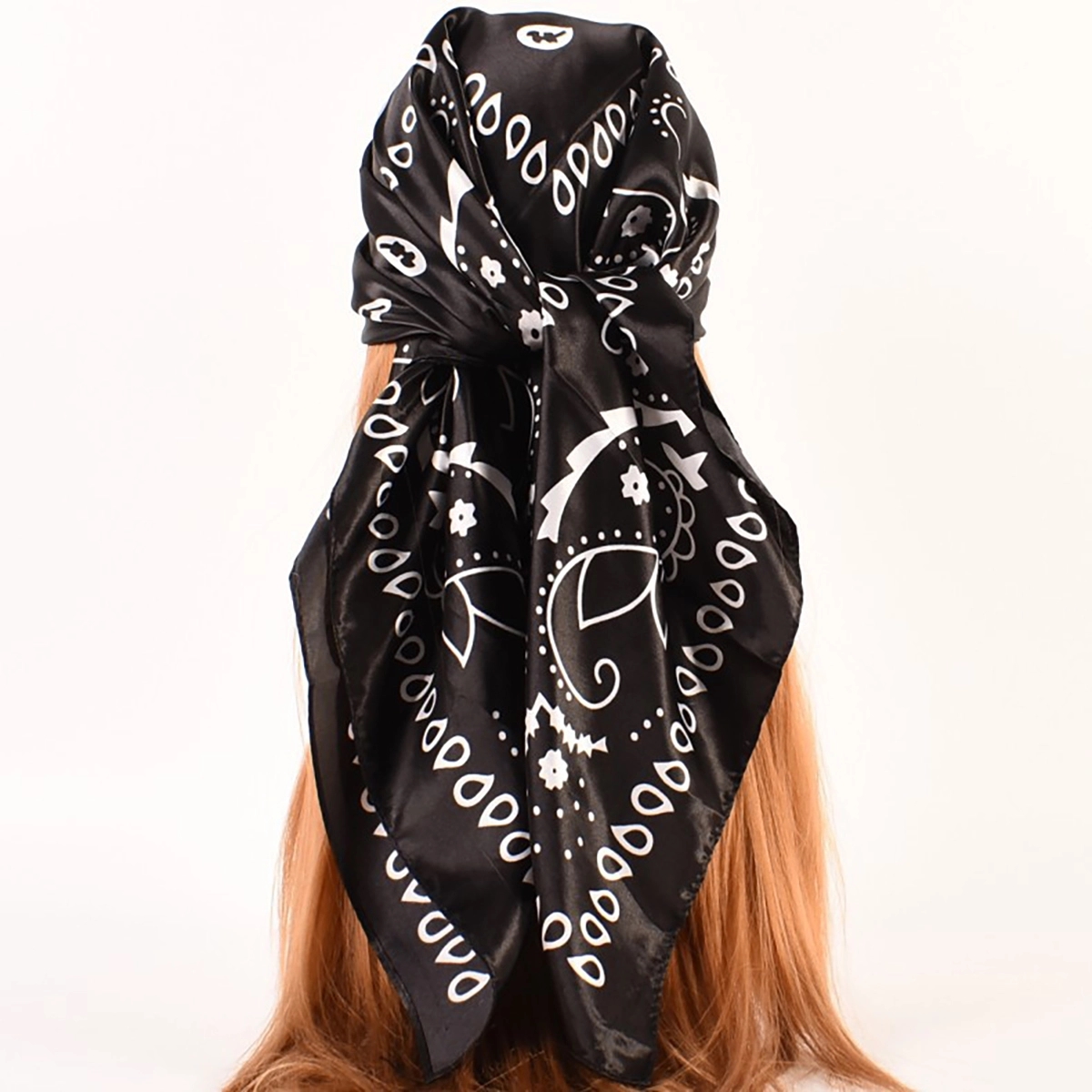 35.5 Inches Satin Head Scarf Bandana 5