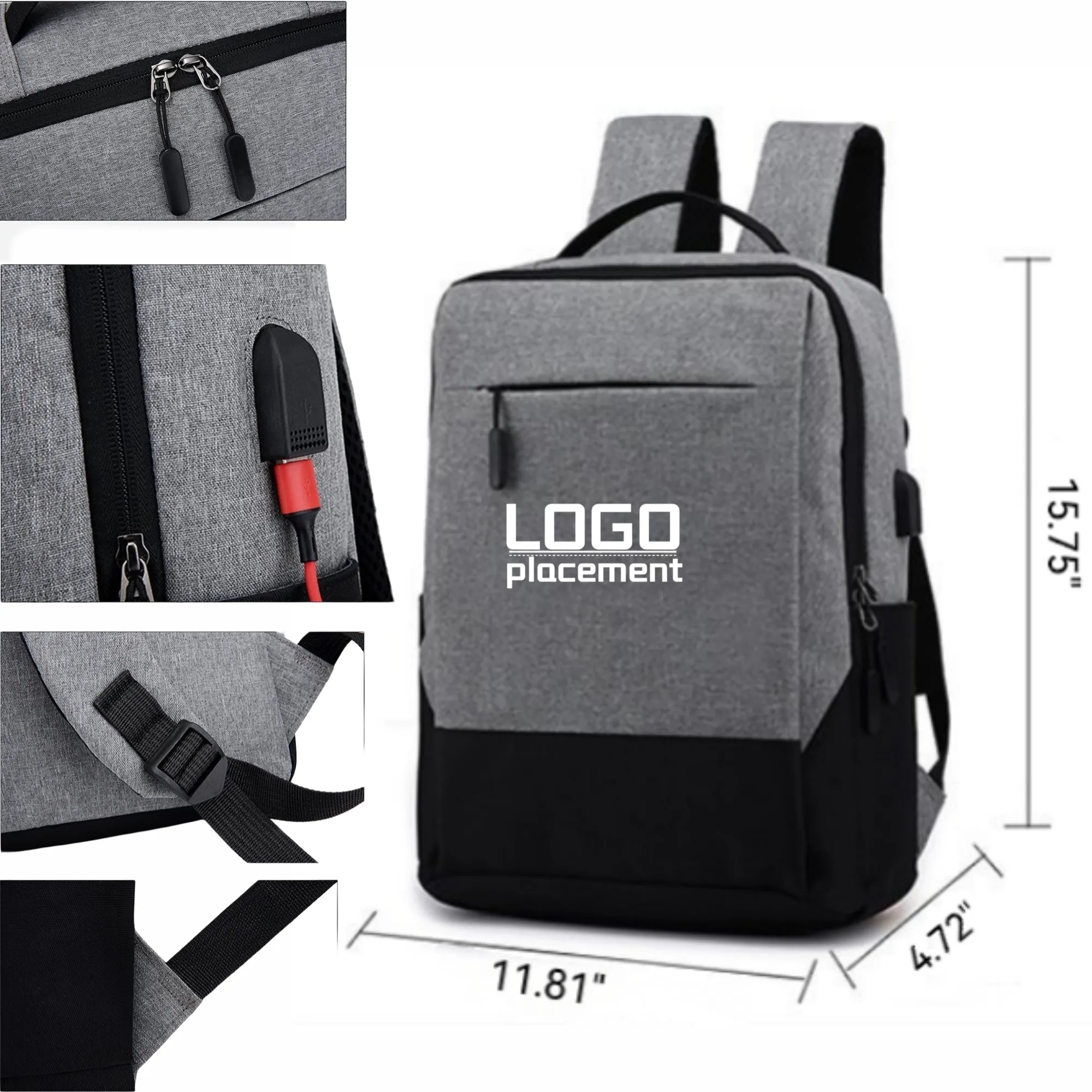 Customizable Outdoor Travel Business Laptop Backpack 2