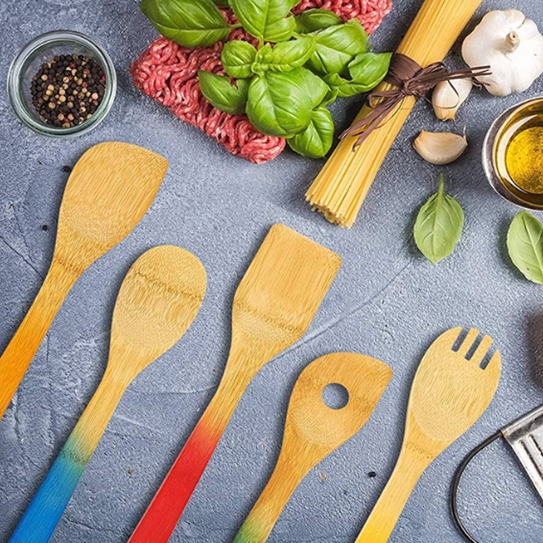 Kitchen Utensil Bamboo Spatula Set 3
