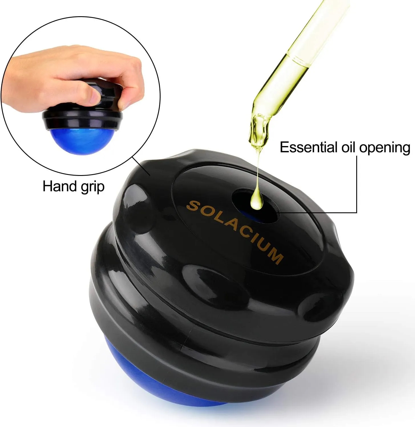 Mannual Resin Massage Roller Therapy Ball 4