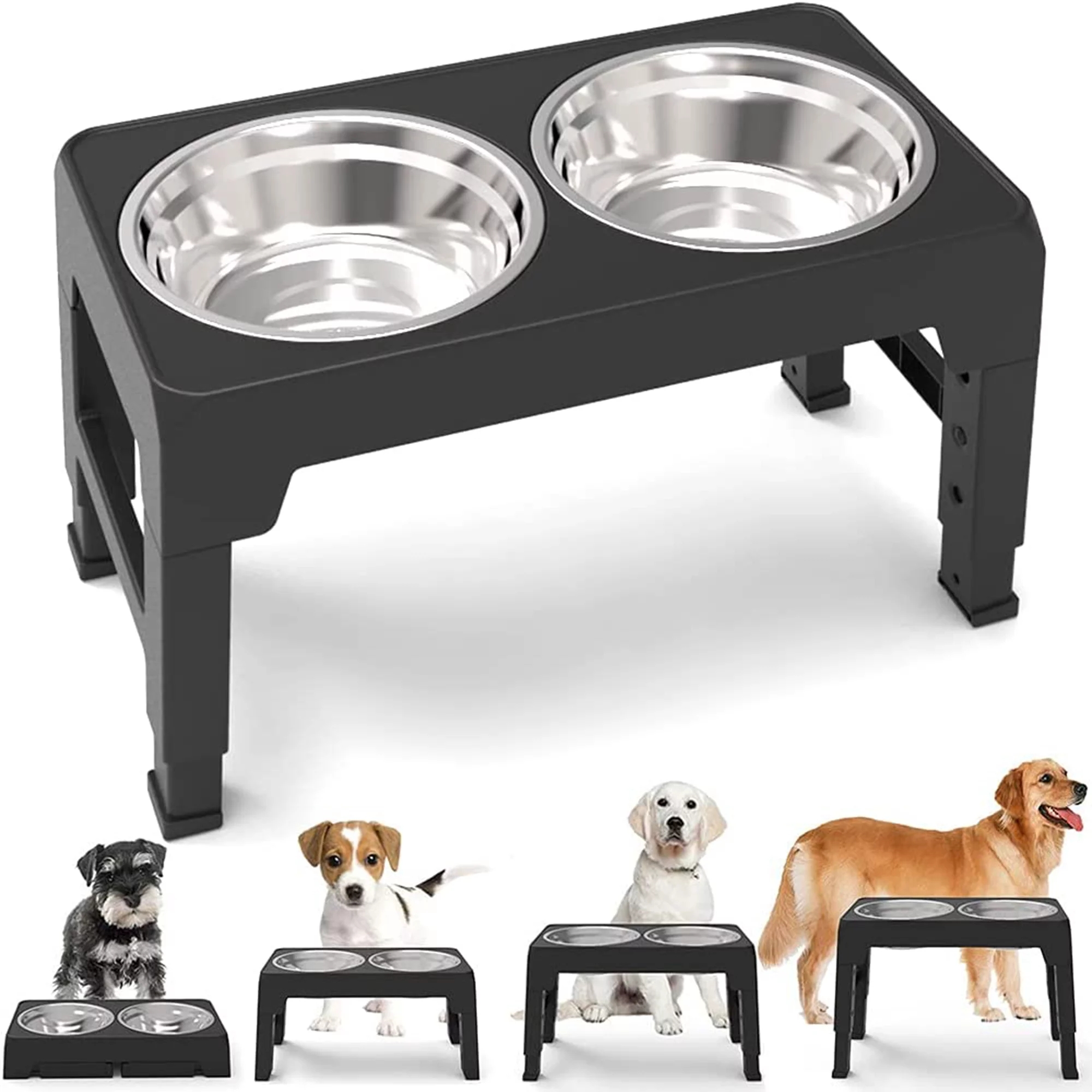 Elevated Stainless Steel Dog Bowls 4