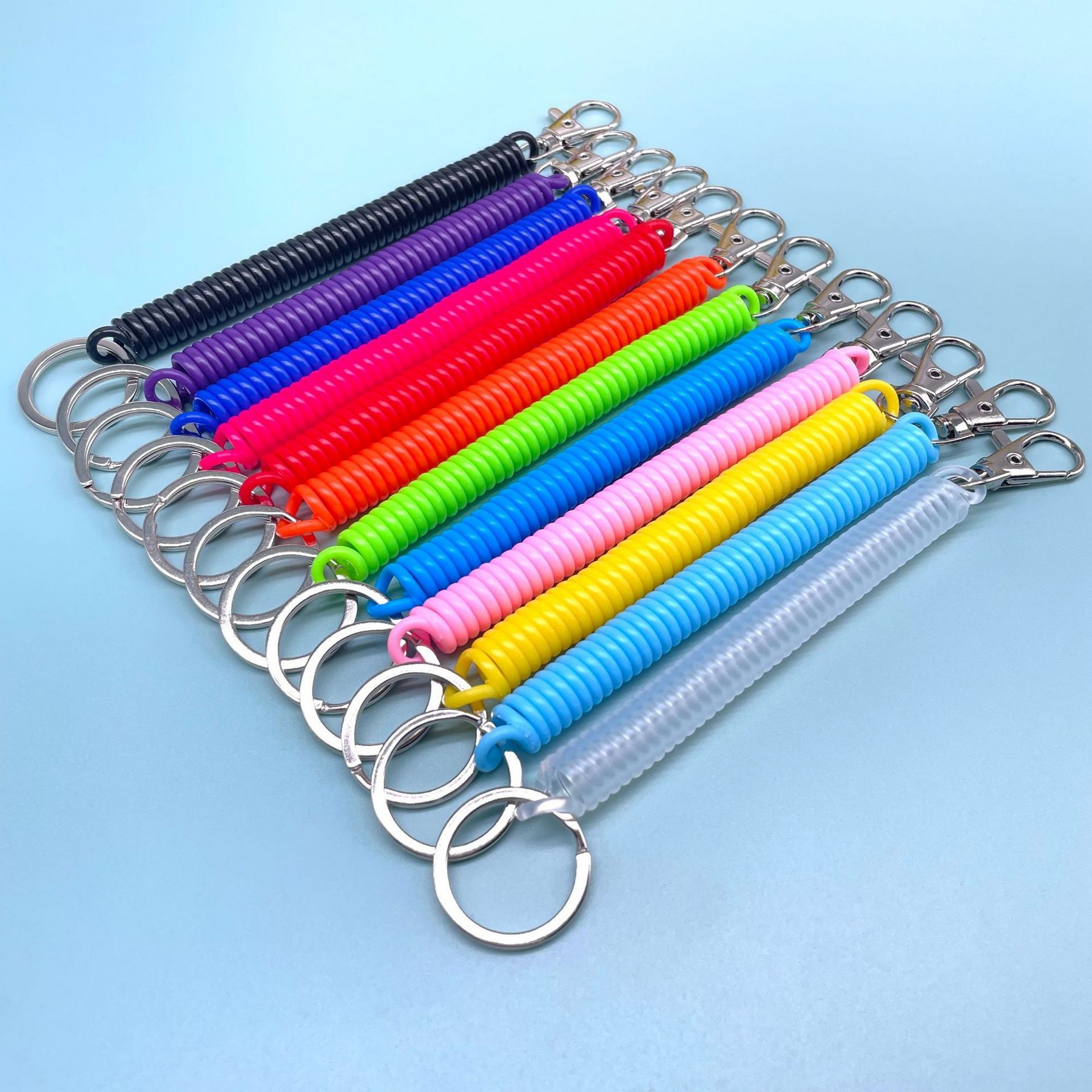 Retractable Coil Keychain With Lobster Clasp 3
