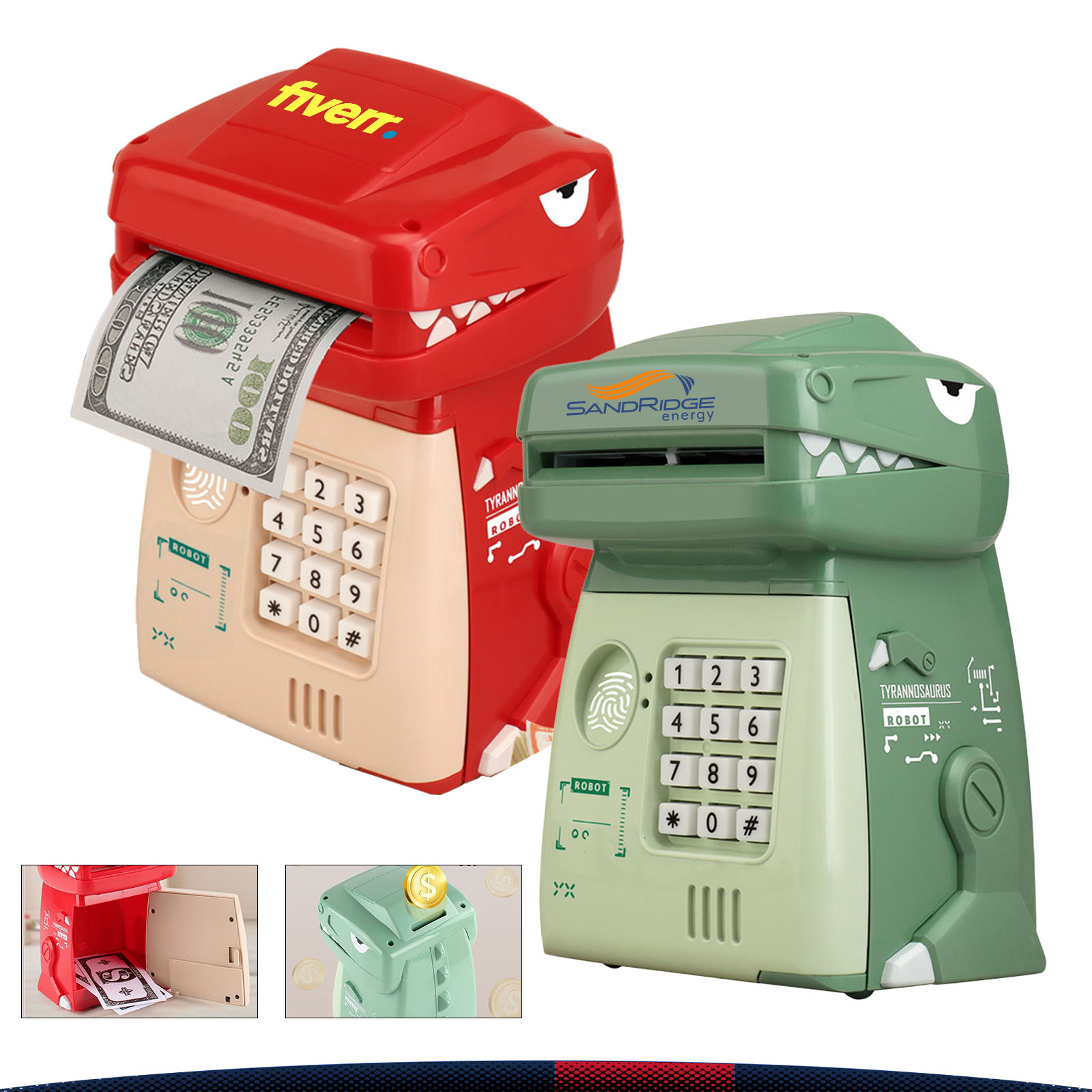 Cartoon Dinosaur Money Box 1