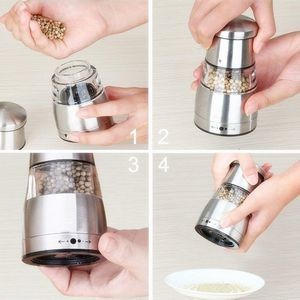 Bottle Shape Manual Seasoning Grinder With Adjustable Grind Level 1