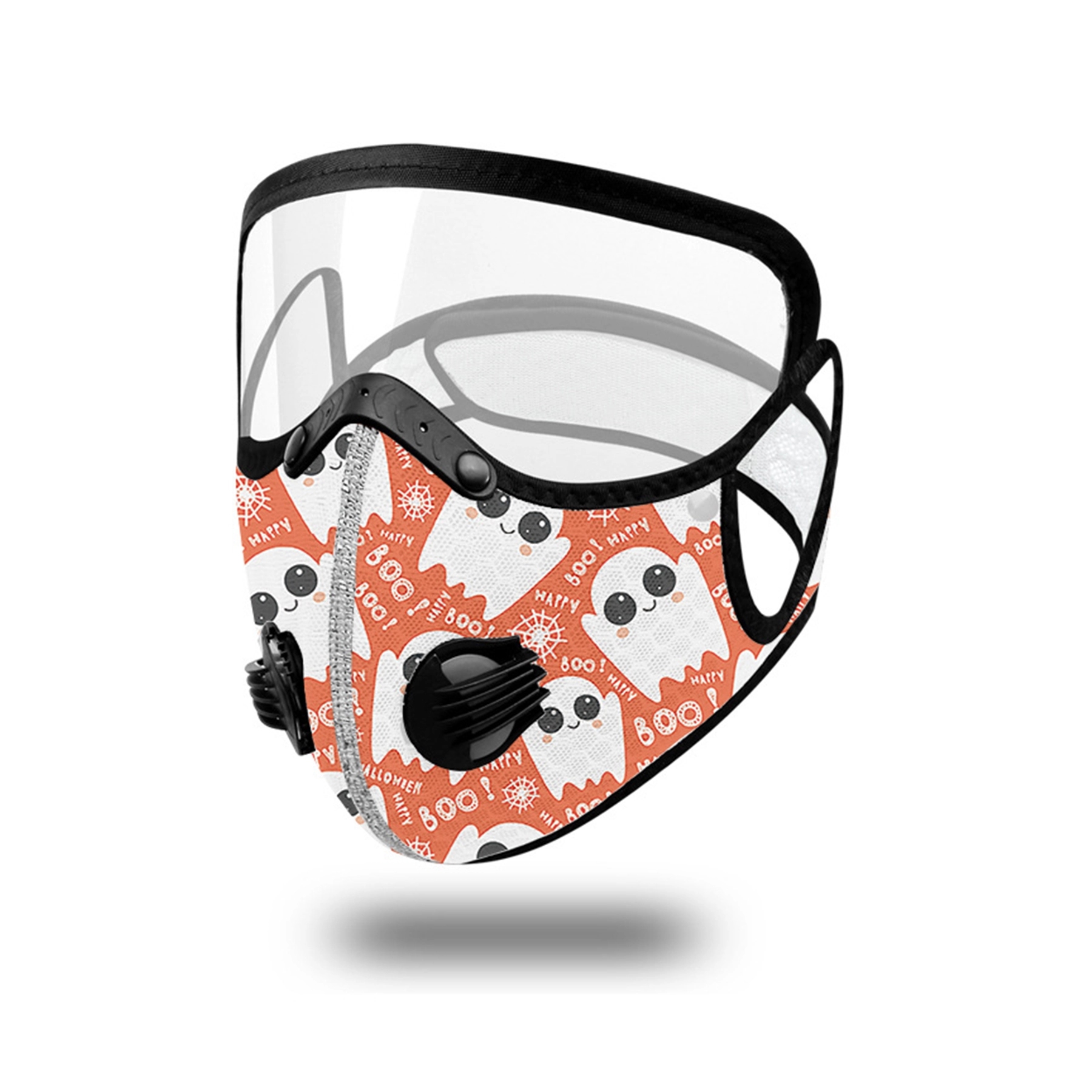 Halloween KN95 Face Mask Reusable  with Safety Glasses 4
