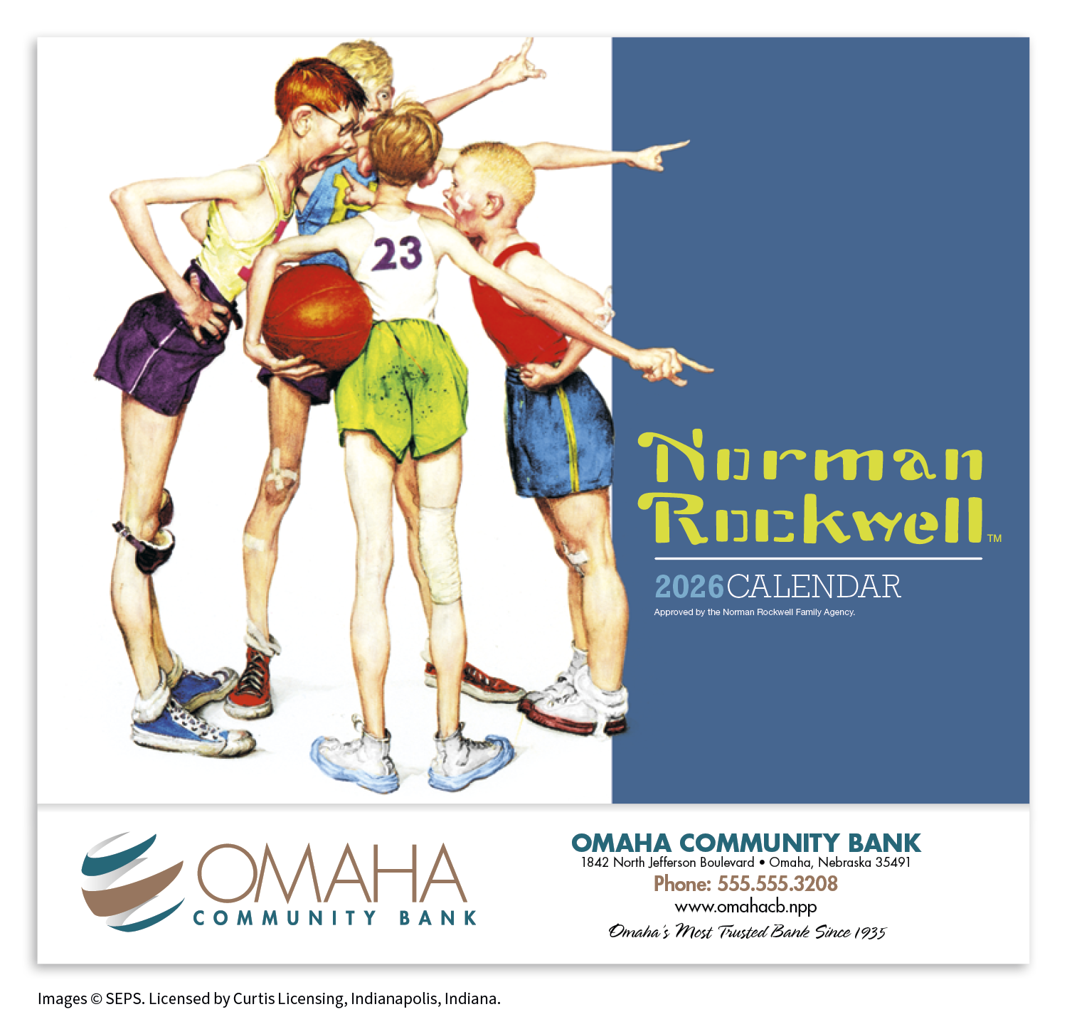 HotLine® Products Norman Rockwell Appointment Calendar - Stapled 21