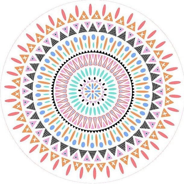 Large Microfiber Printed Round Beach Towels 8