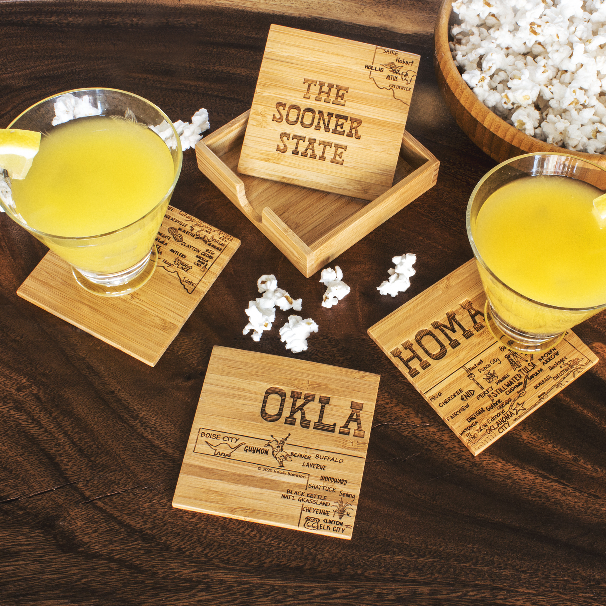 Oklahoma Puzzle Coaster Set 24