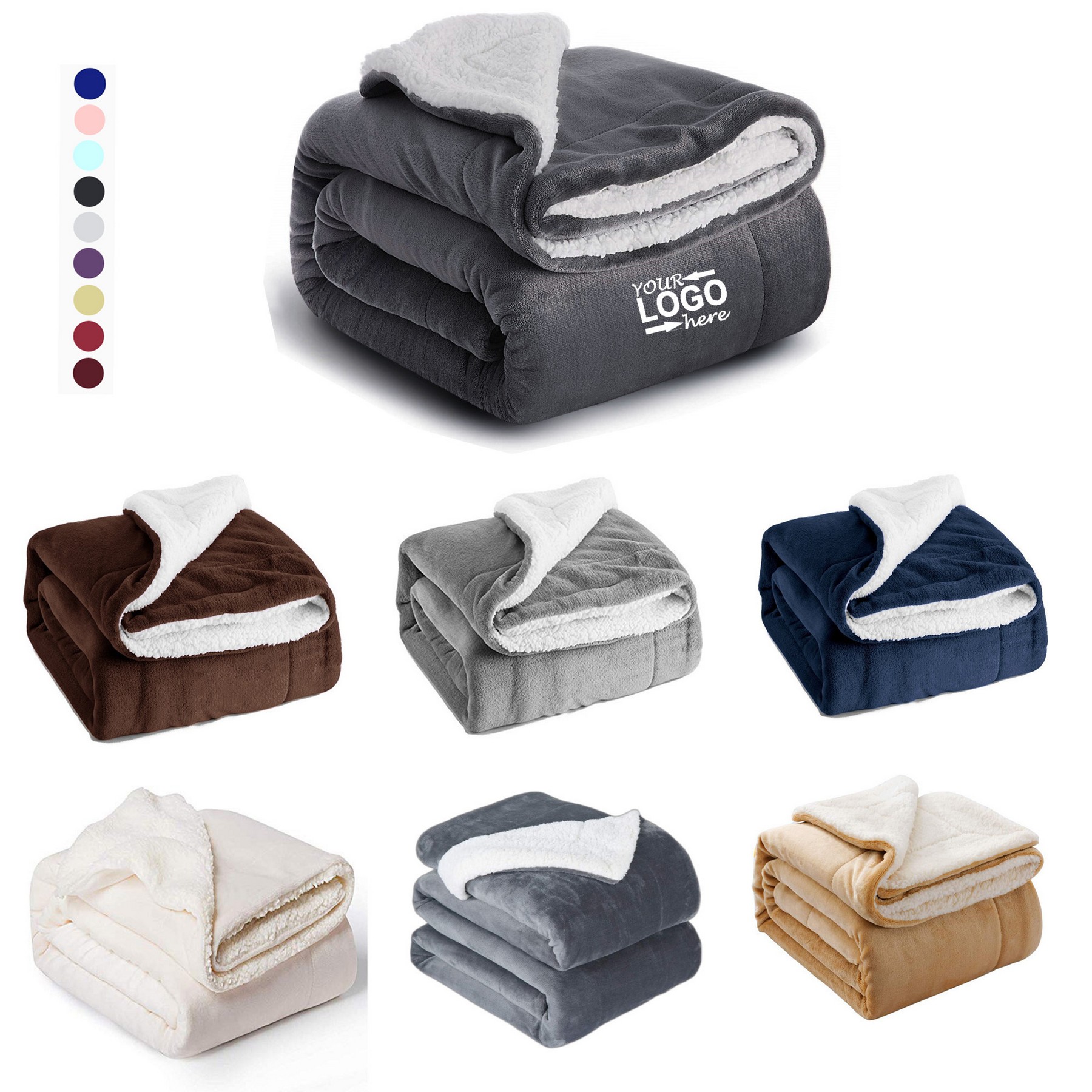 Soft Velvet Sherpa Blanket