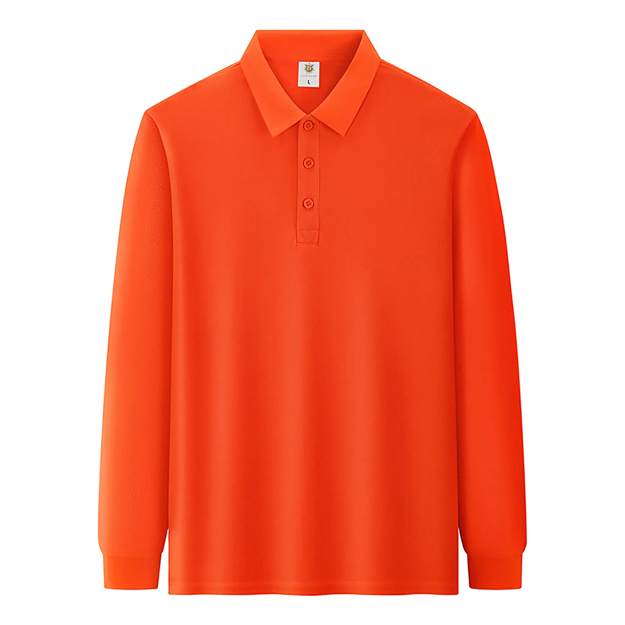 Custom Cotton Long-sleeved Polo Shirt Low Moq 6