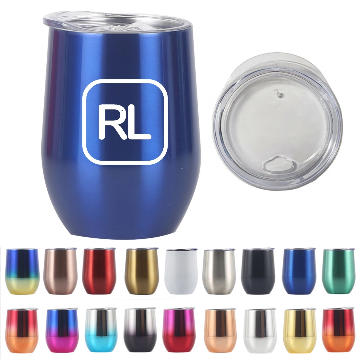 12 Oz Insulated Wine Tumbler With Lid 2