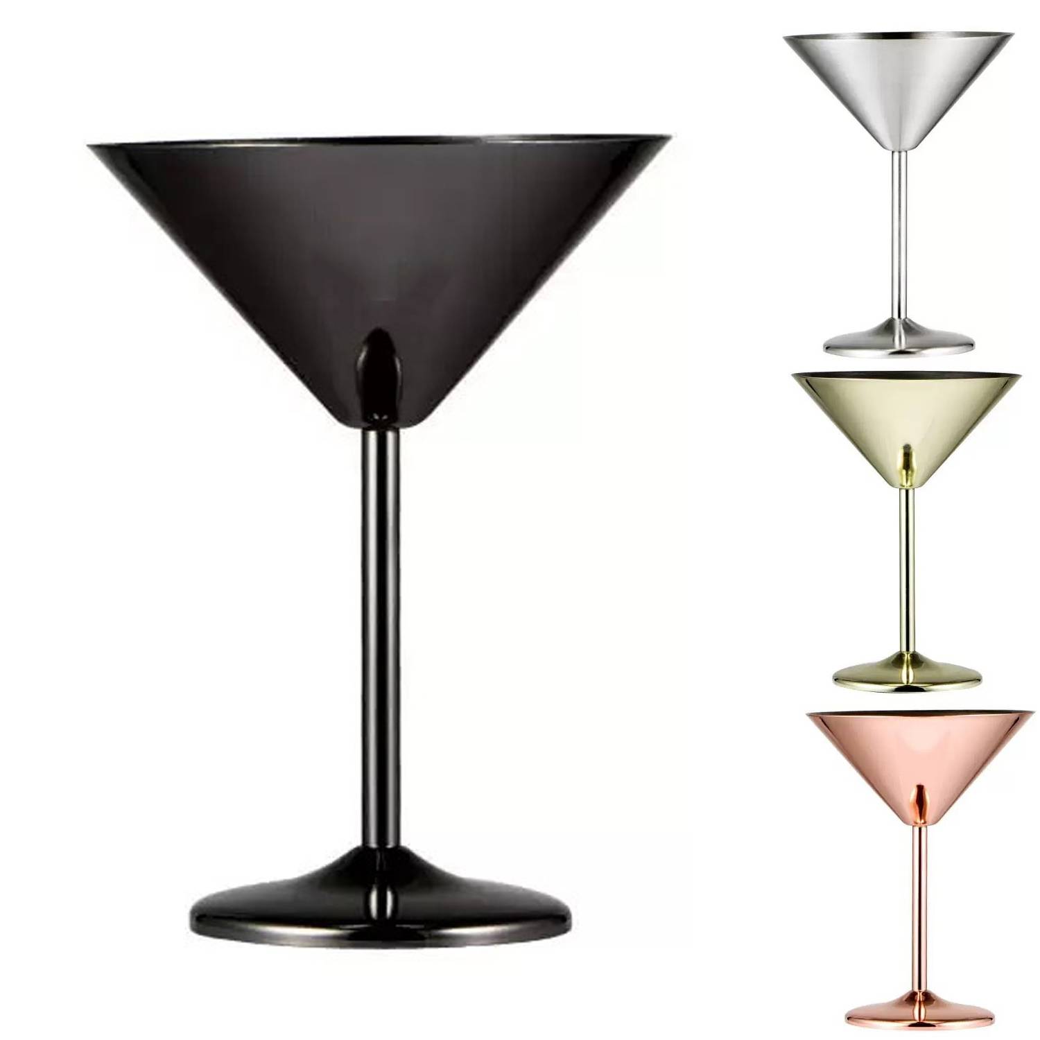 7oz Stainless Steel Cocktail Glass 8