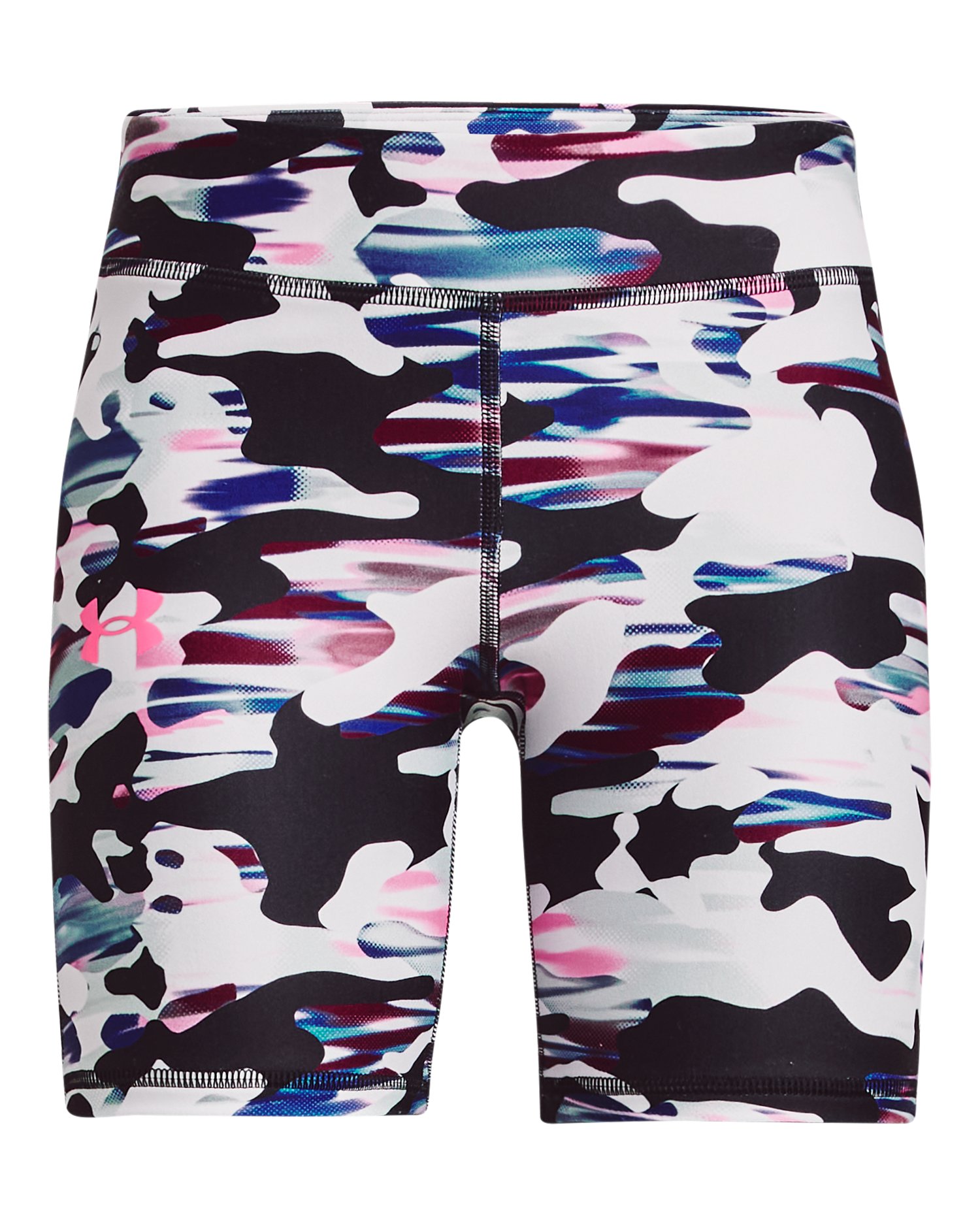 HeatGear Armour AOP Girls' Bike Shorts, custom youth shirt with logo imprint 5