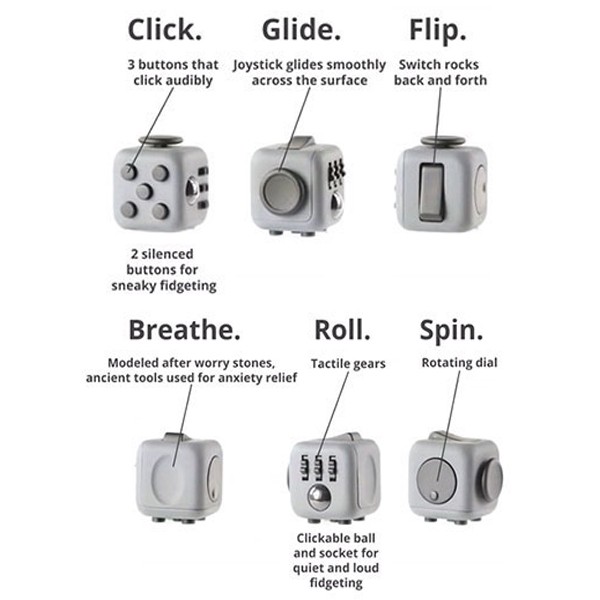 Classic Fidget Cube Stress Reliever Toy 12