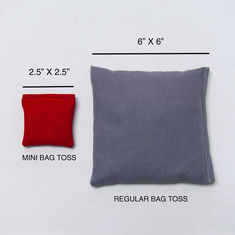 (8) Mini 2.5" Canvas Bag Toss Bags 2