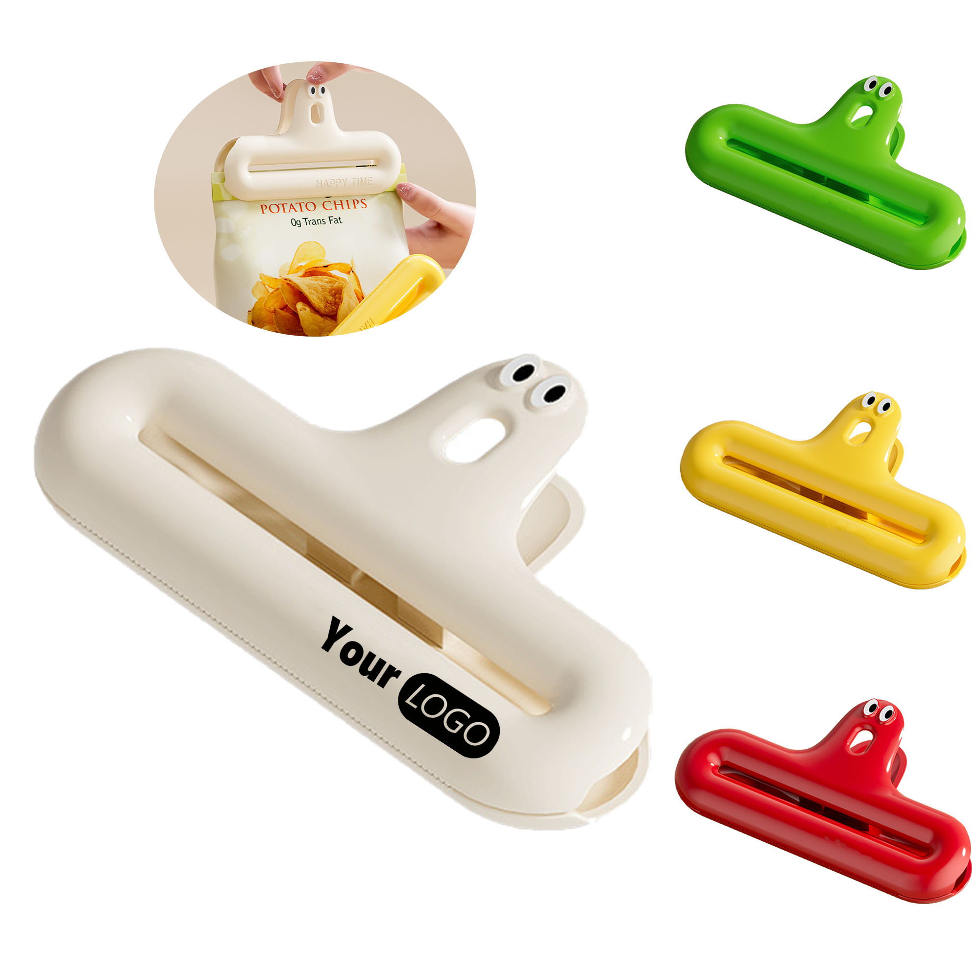 Custom Logo Caterpillar Food Clip Seal 4