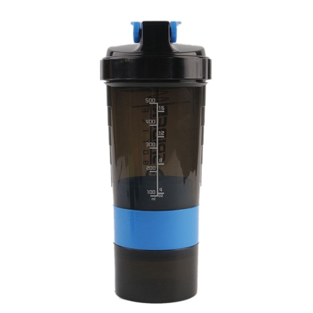 3 in 1 Plastic Sports Gym Protein Shaker Bottle 4