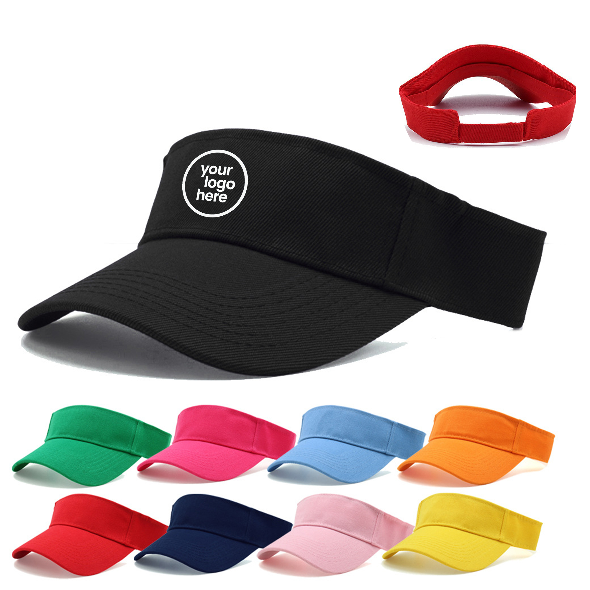 MOQ:10pcs Adjustable Golf Visor 2