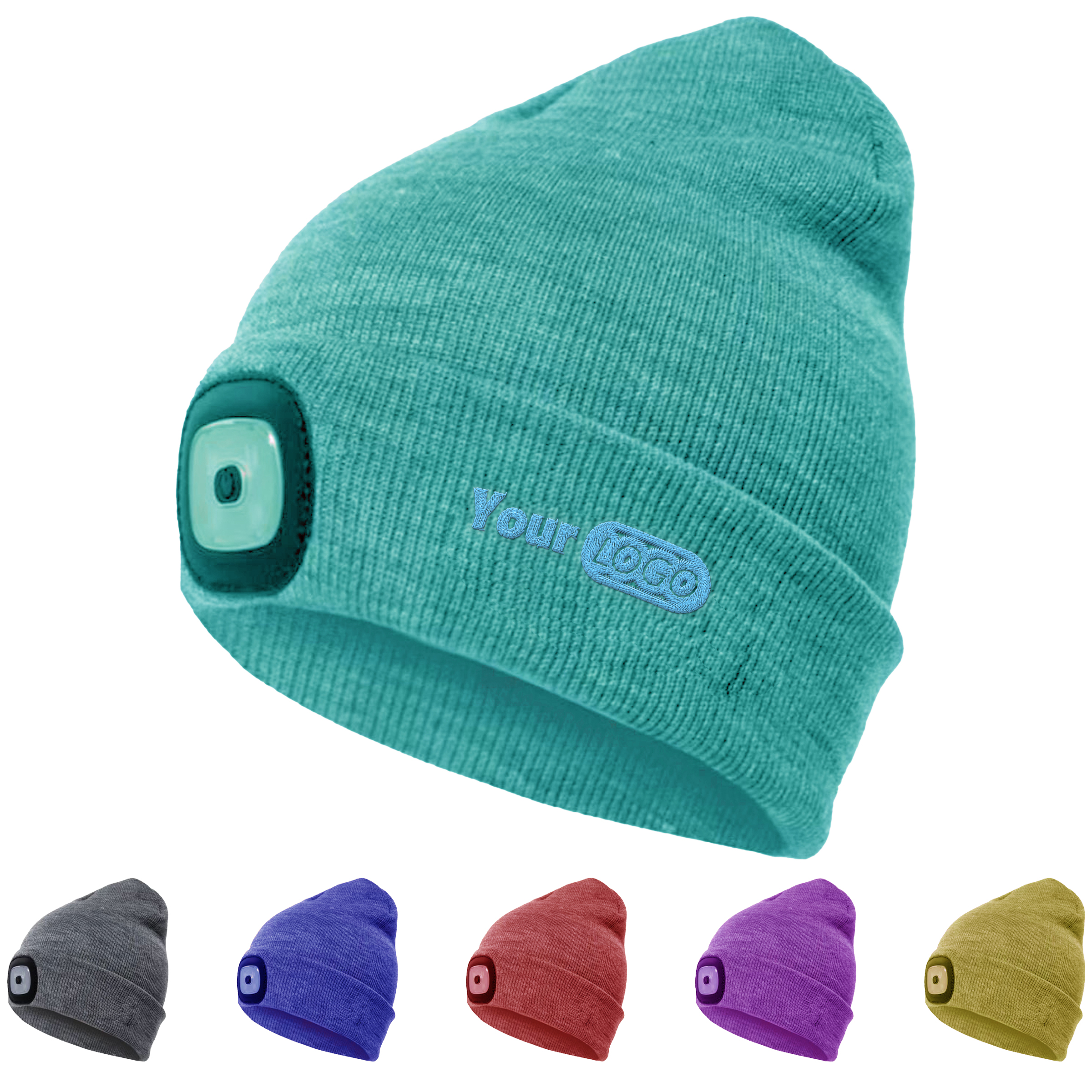 Yarn Hands-Free Led Beanie Hat For Winter Sports And Activities 2