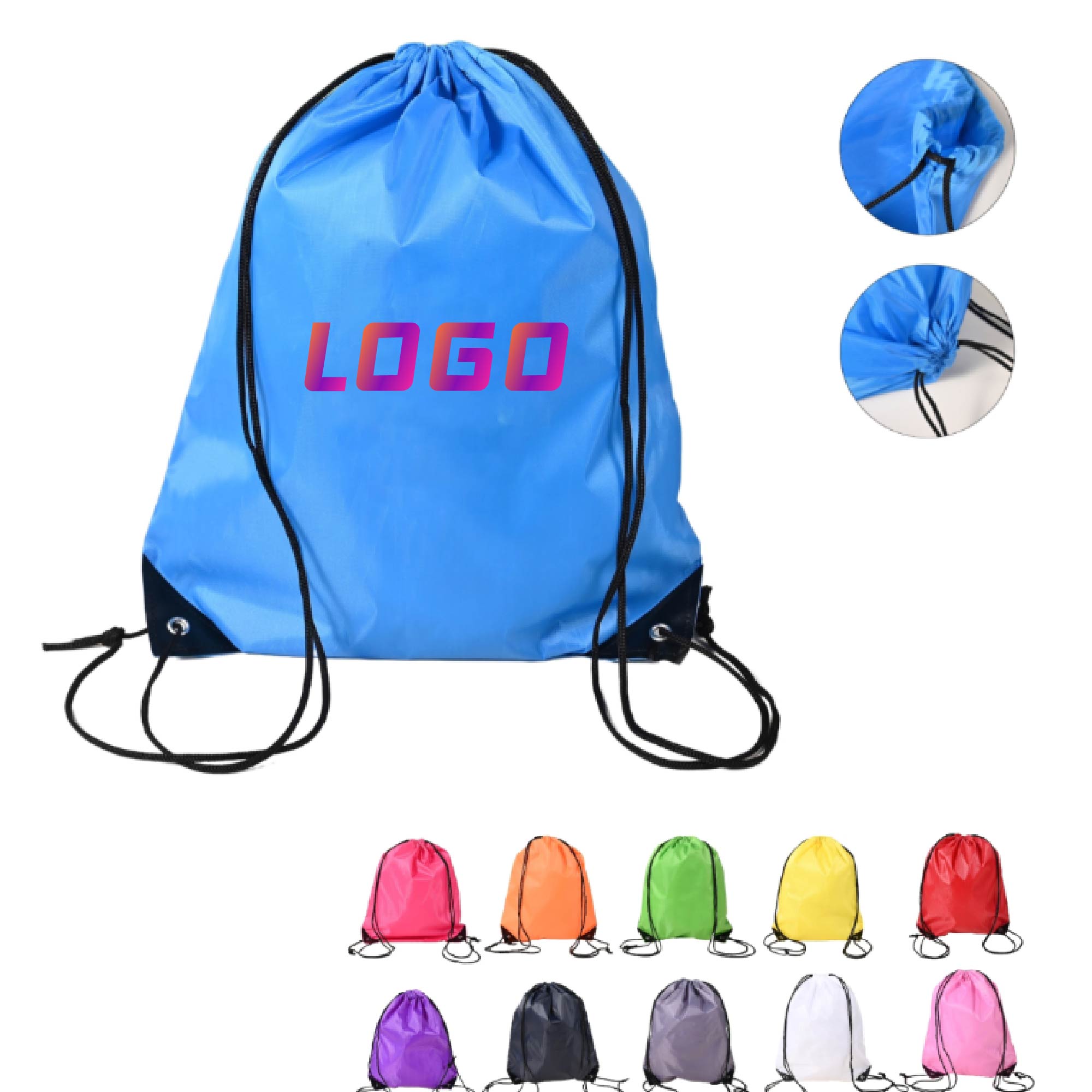 MOQ 10pcs Polyester Cinch Sack 2