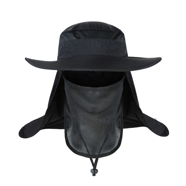 Fishing quick-drying hat with mask 4