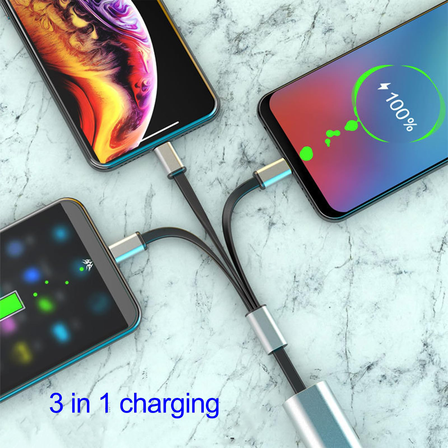 3 In 1 Multi Retractable Charger Cable 7