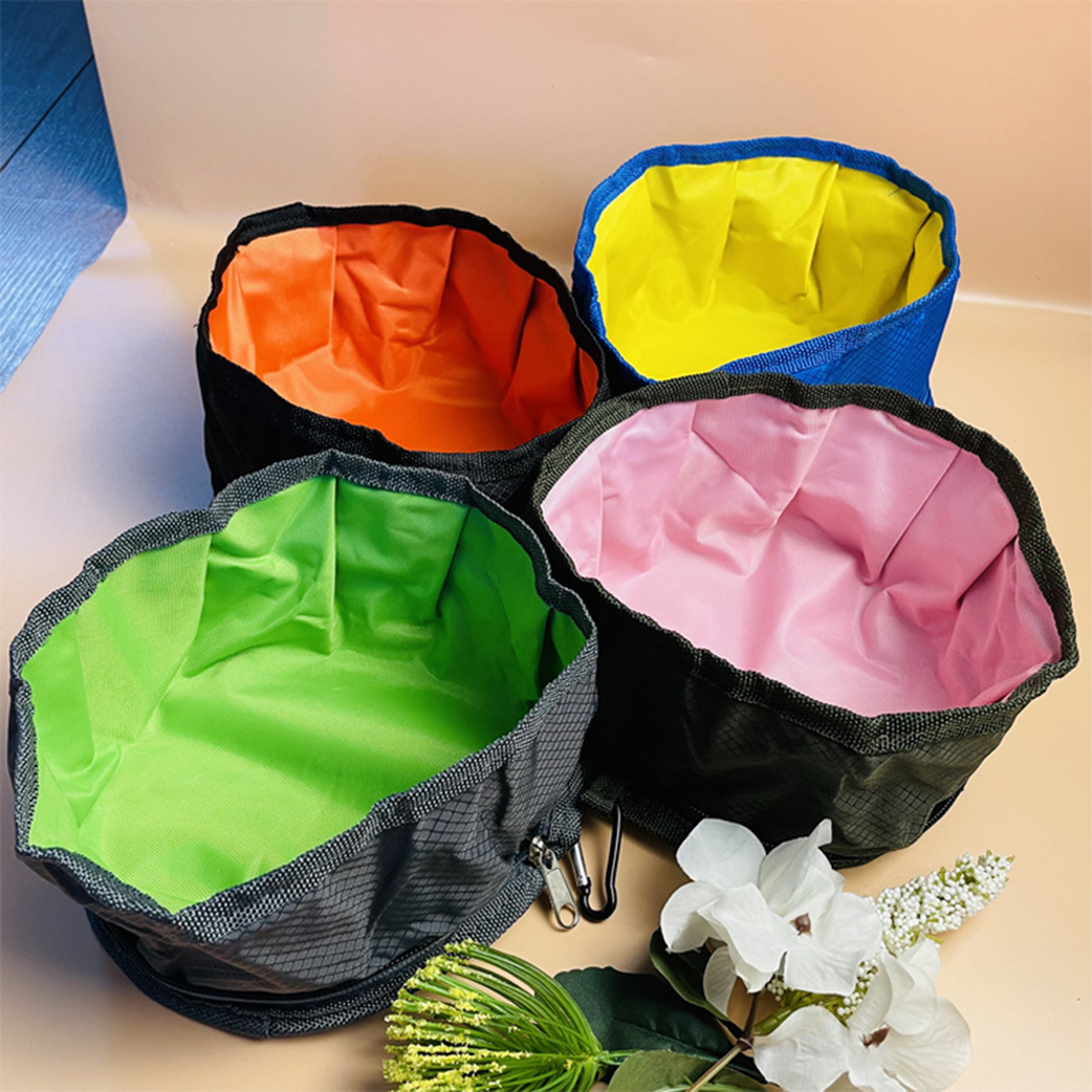 Cloth Collapsible Dog Bowls for Travel 3