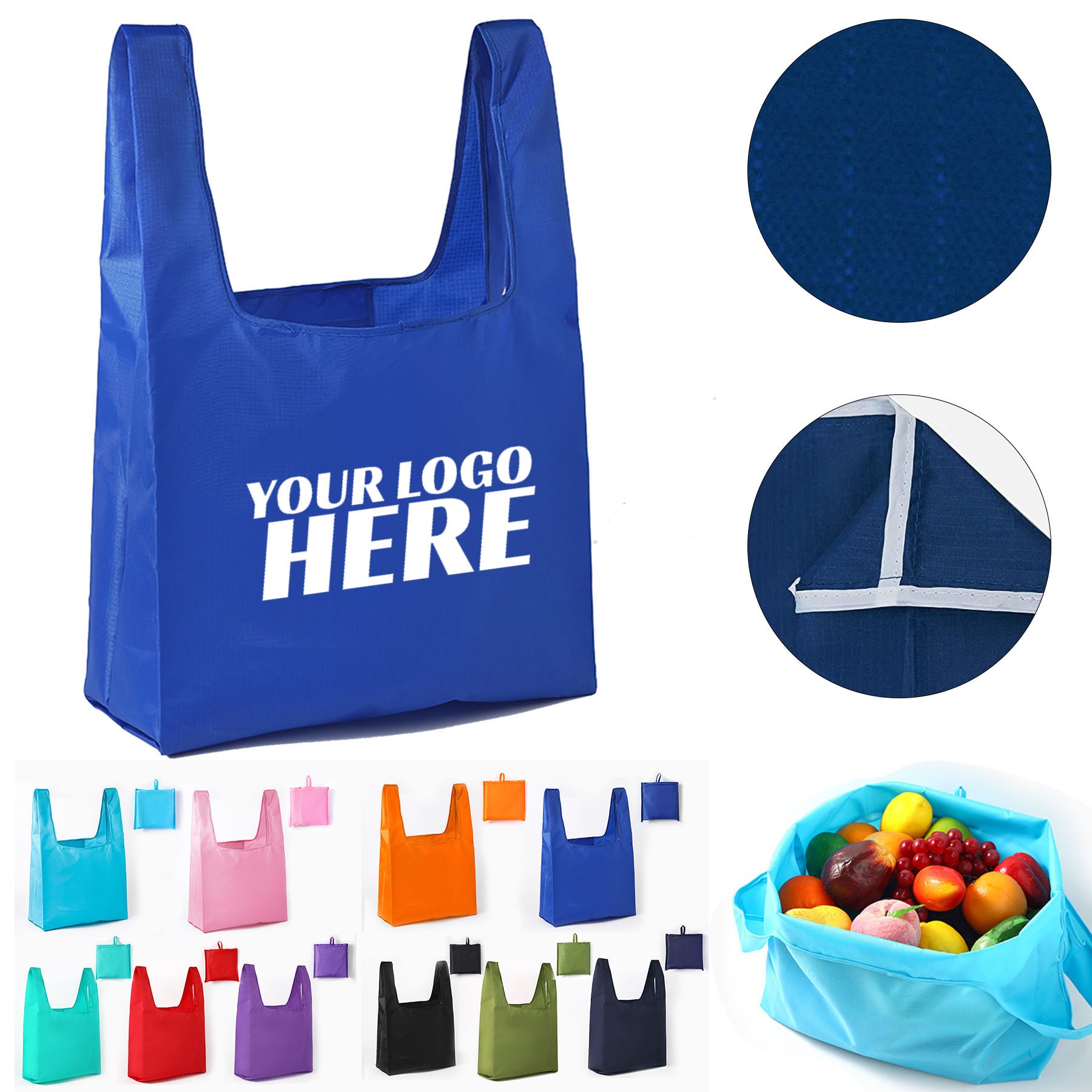 Collapsible Durable Shopping Tote Bags