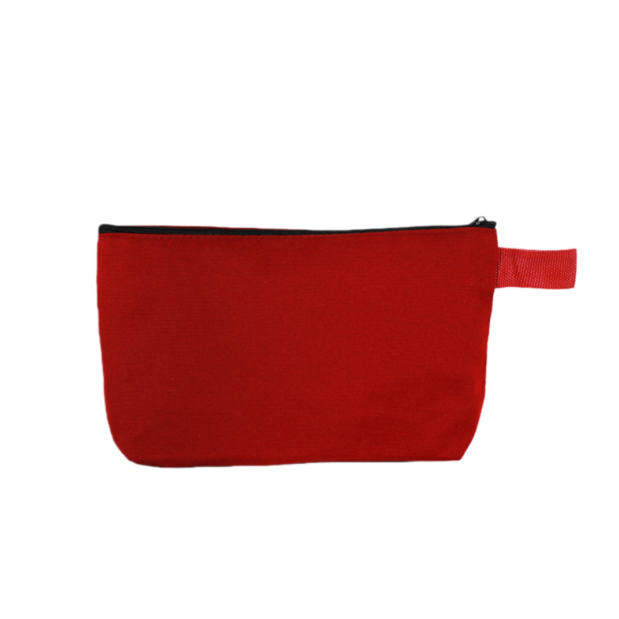 Canvas Cosmetic Makeup Bag with Bottom and Strap 4
