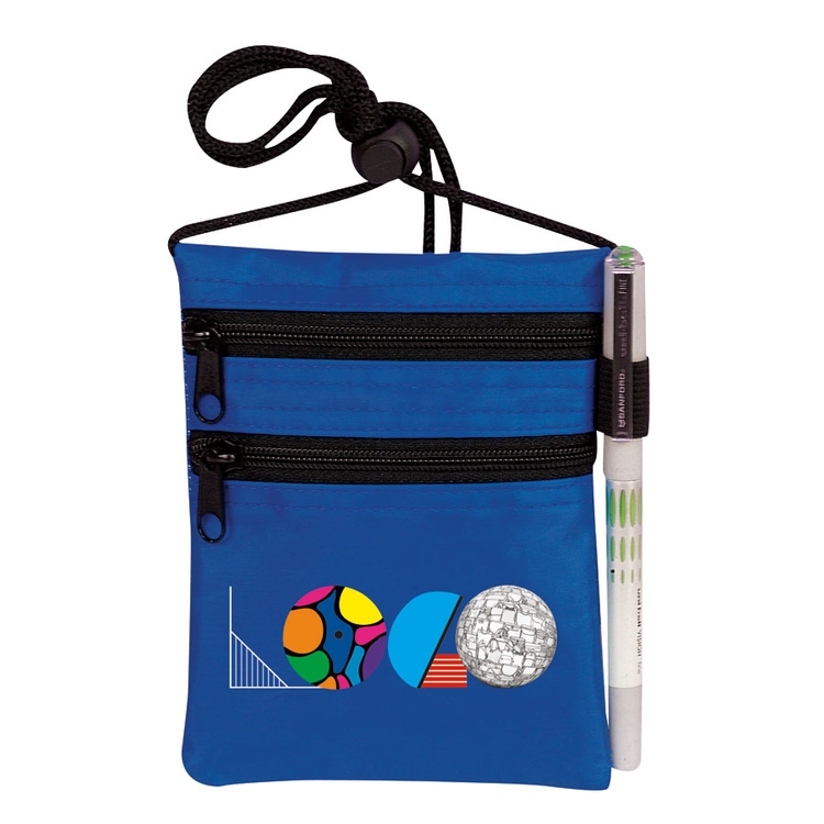All Purpose Neck Wallet with Dual Zip Pockets 3