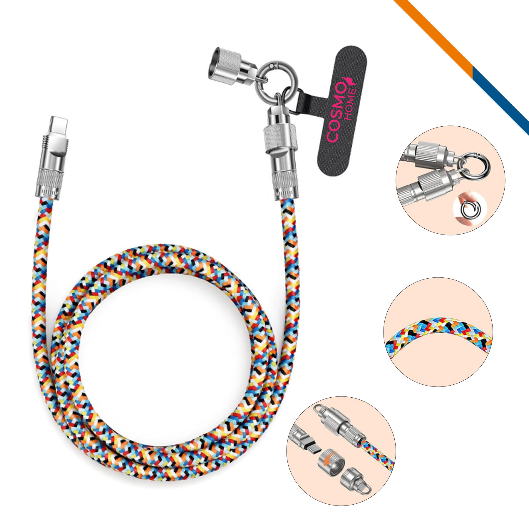 Allsop Phone Tether Lanyard Fast Charging Cable 3