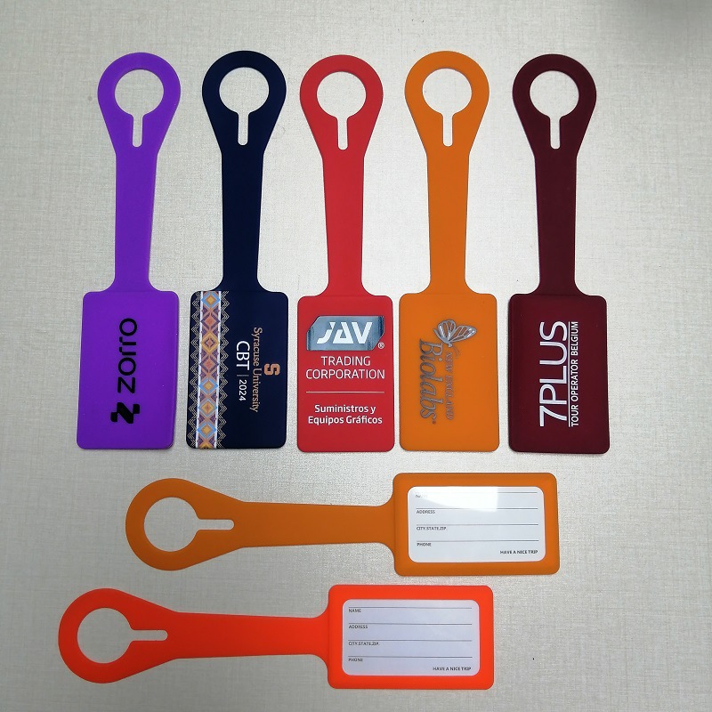 Silicone Luggage Tags With Customized Logo 3