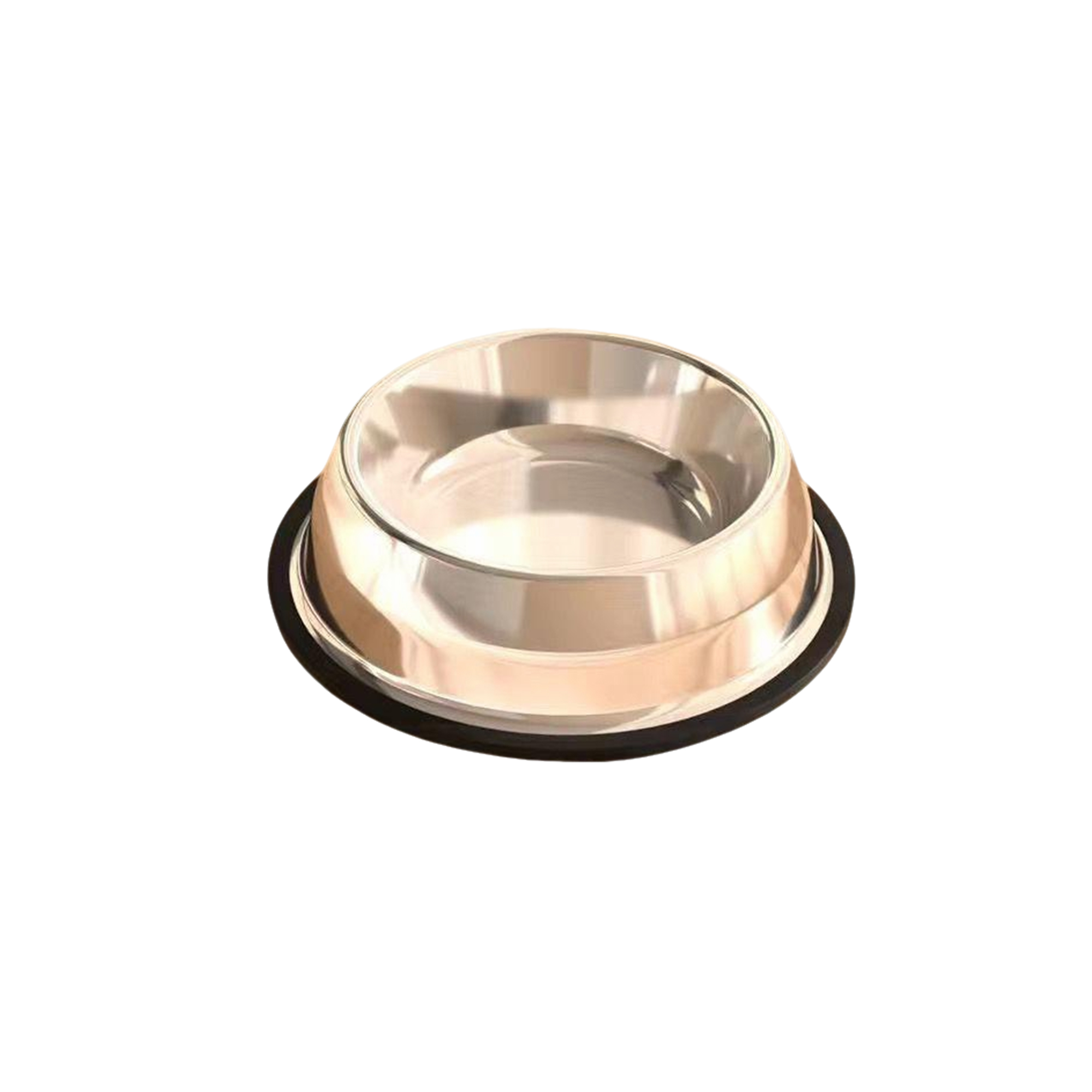 Stainless Steel Pet Treat Bowl With Polished Rim 3