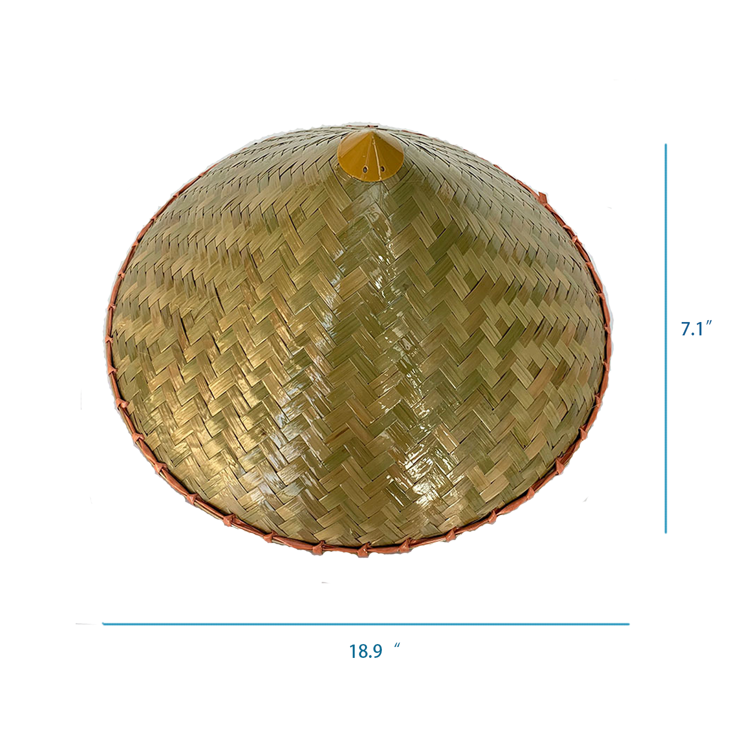 UV Protection Handmade Woven Bamboo Rattan Hat 3