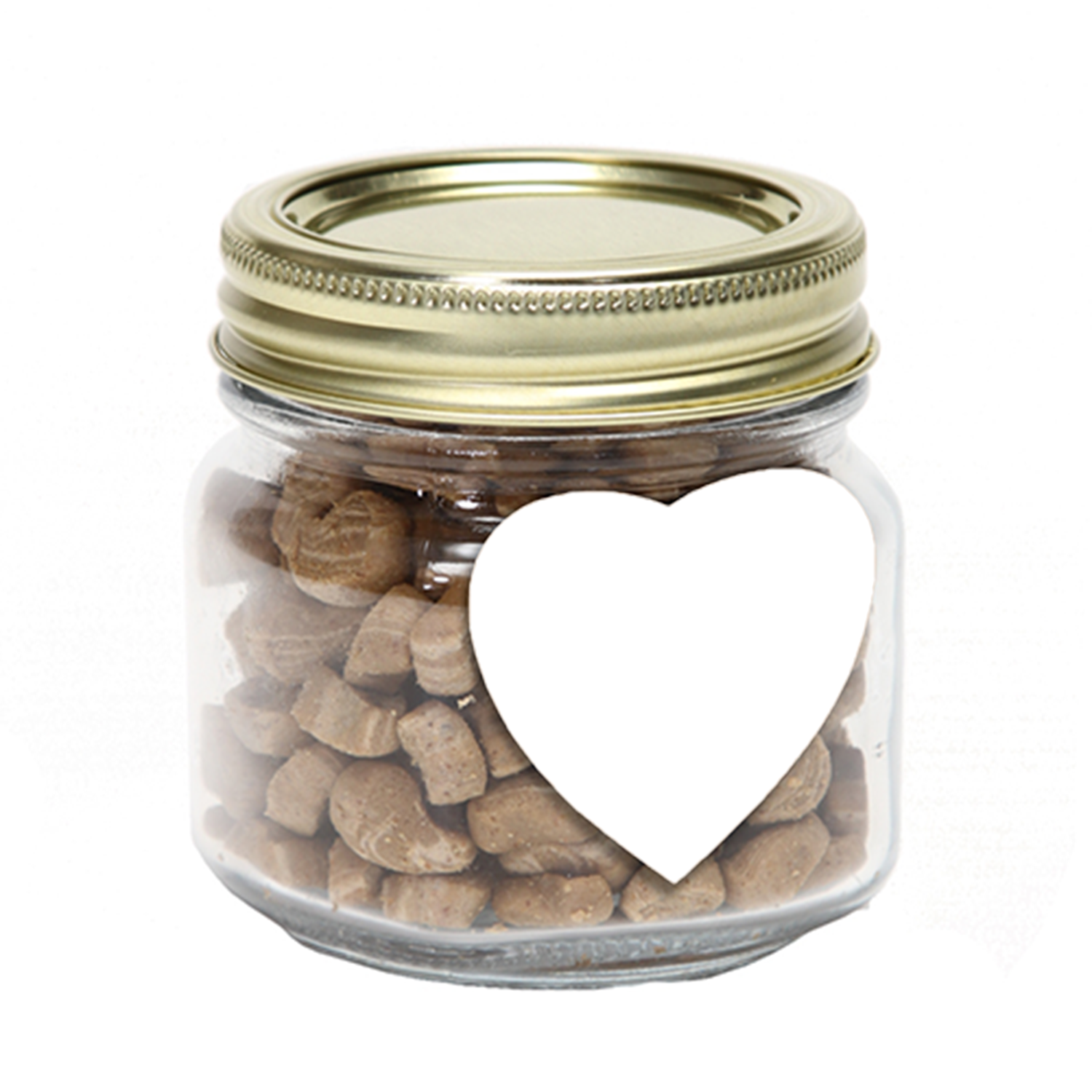 Pint Jar with Large Heart Magnet Pet Fill 3