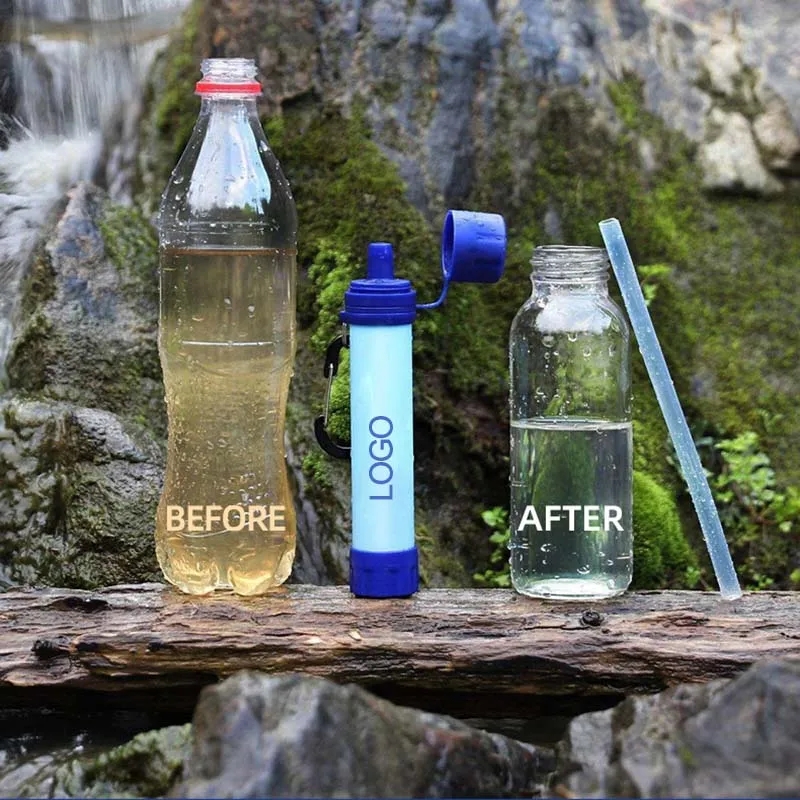 Emergency water purification straw for solo wilderness survi 2