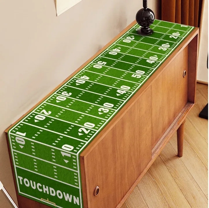 Custom Football Table Runner for Game Day Parties Bulk Wholesale Durable Decor 4