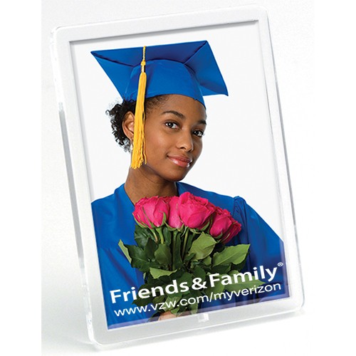 1 3/4” x 2 3/4” Translucent Magnetic Snap-In Frame