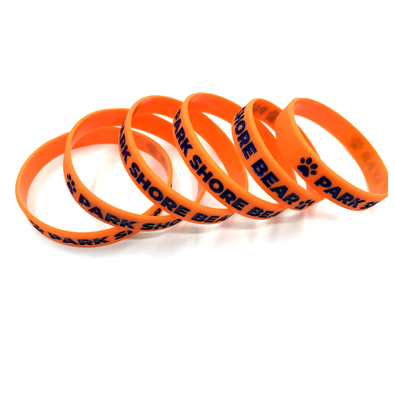 Debossed Bracelet with Color Filled 2