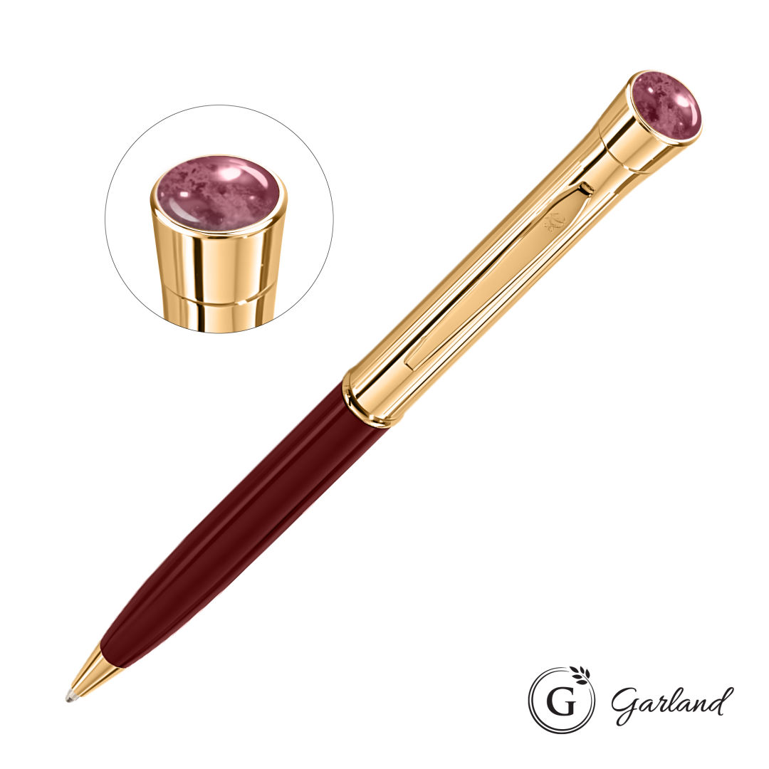 Garland® Monogram Aura Twist Ballpoint Pen - Gold 10