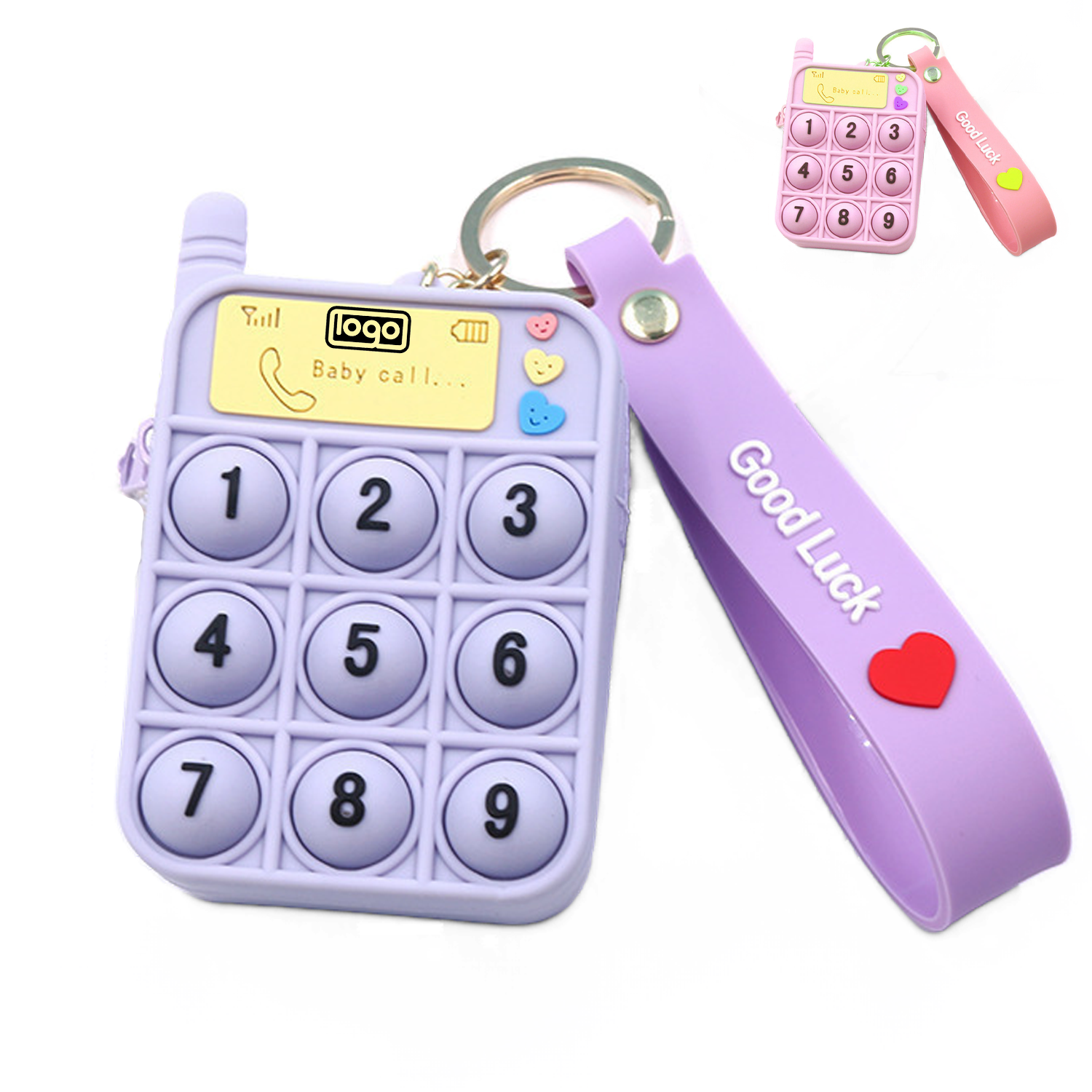 Calculator Shape Push Pop Bubble CoinPurse Fidget Toy 2