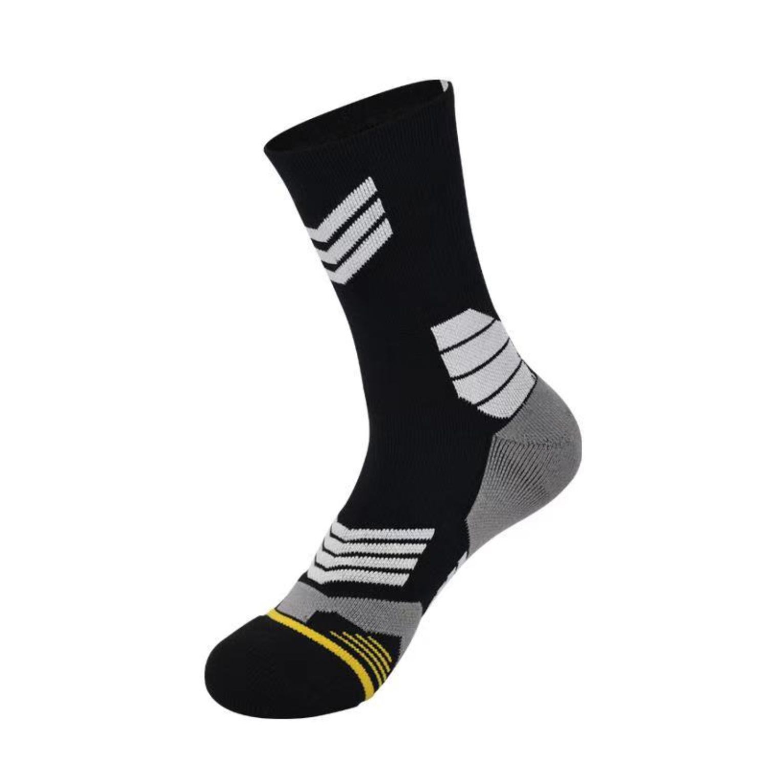 Cushioned mid cuff custom knit basketball socks, 144 needles 3
