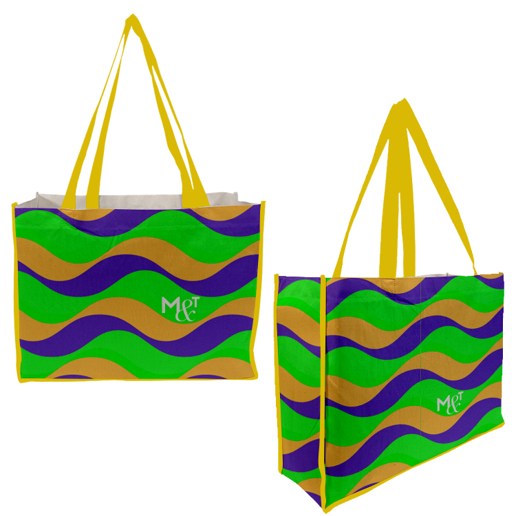 Full Side Gusset Vibrant Cotton Tote, custom tote bag with logo imprint 10