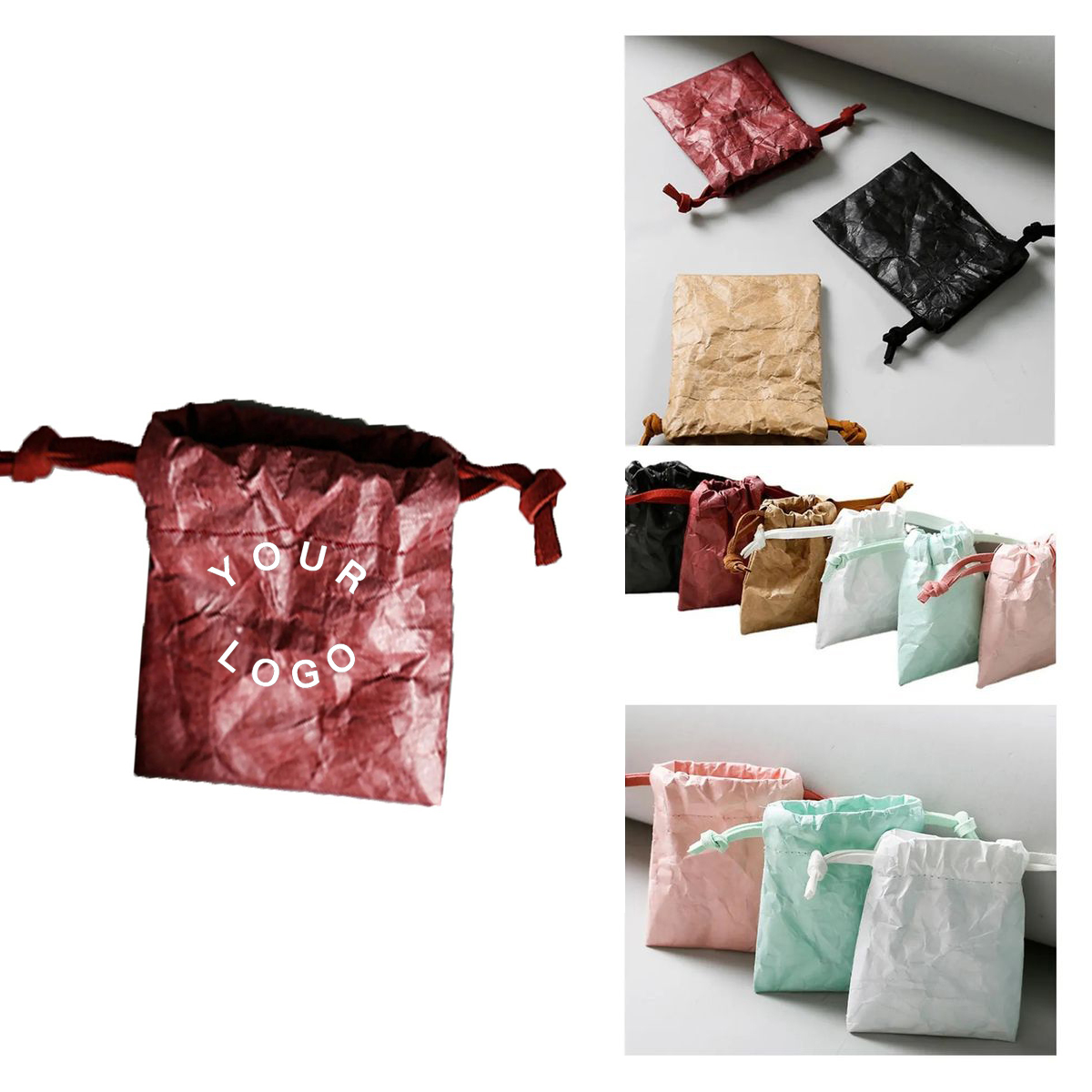 Tyvek Mini Drawstring Bag for Small Gifts 2