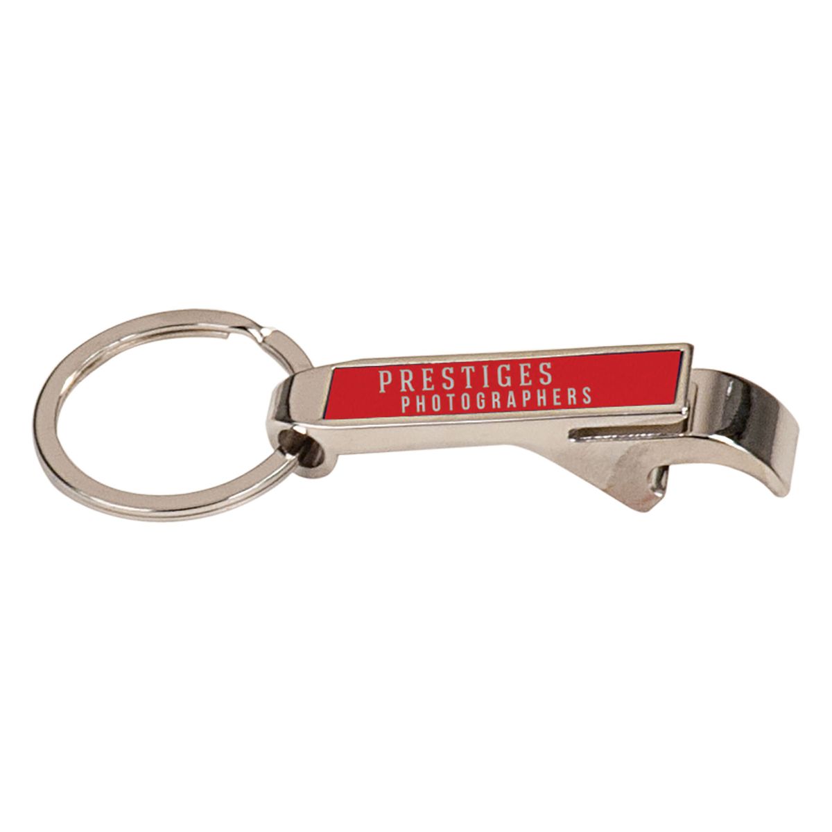 2 1/2" Red Bottle Opener Keychain 3