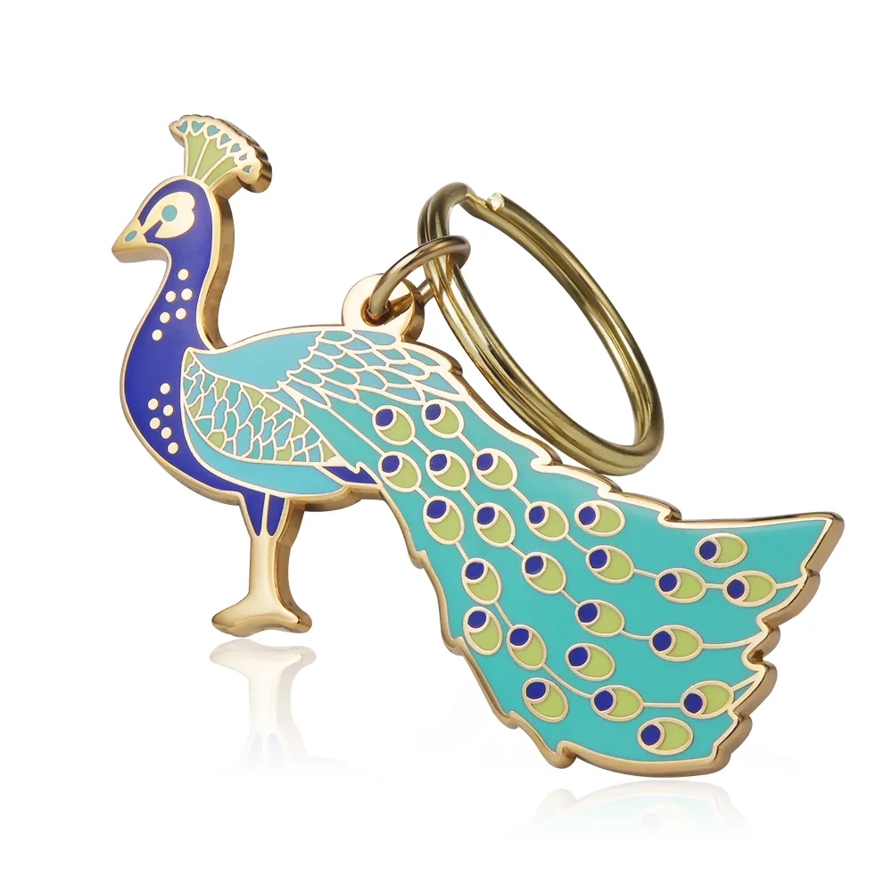 1" Hard Enamel Keychain 5