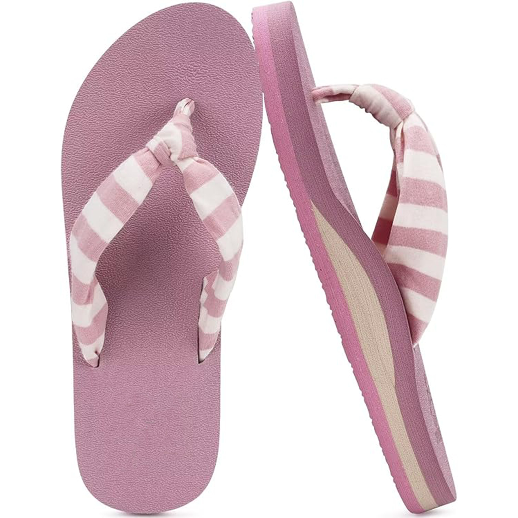 Women's Yoga Mat Leather Flip Flops 10