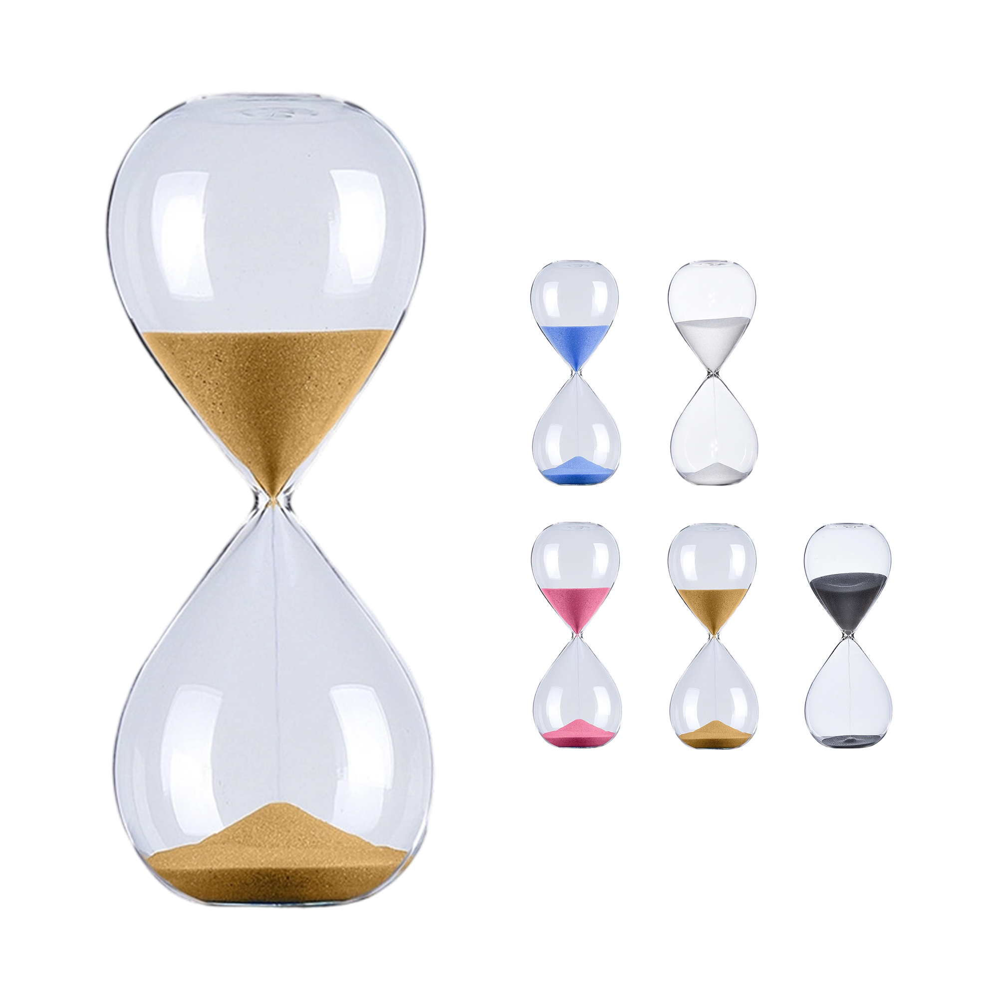 High Borosilicate Glass Hourglass Sand Timer 30 Minutes 4