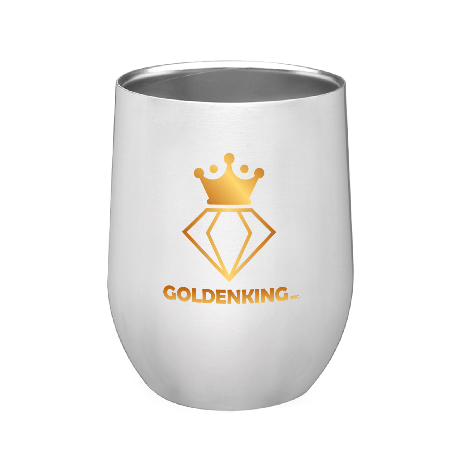 11 oz. Steward Stainless Steel Stemless Wine Glass (Full Color Imprint) 6