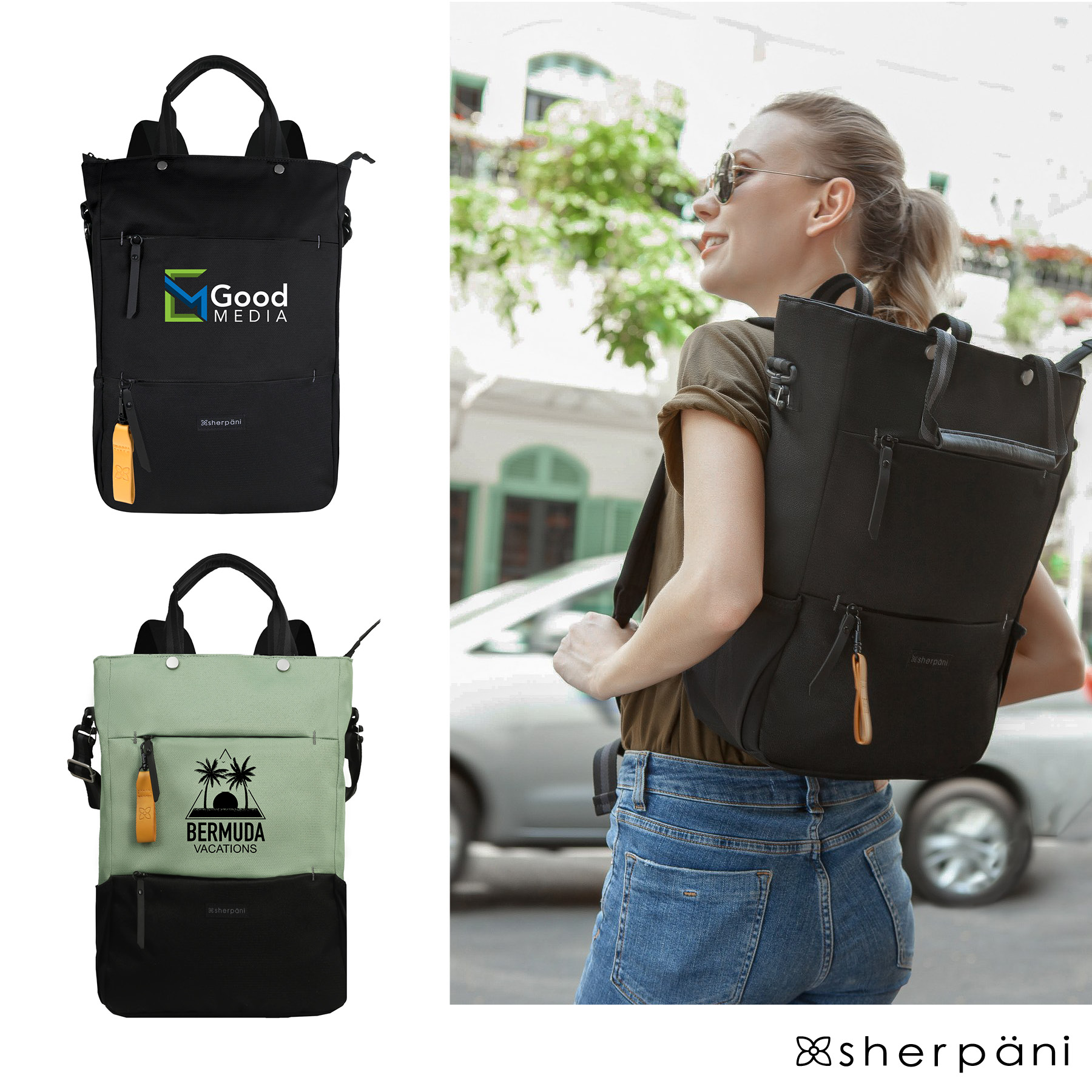 Sherpani Camden Hybrid Backpack 14
